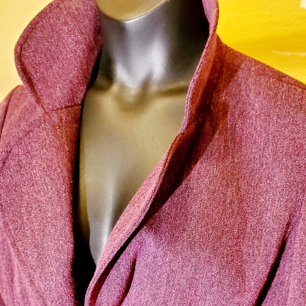 Strictly business" cranberry  pant suit